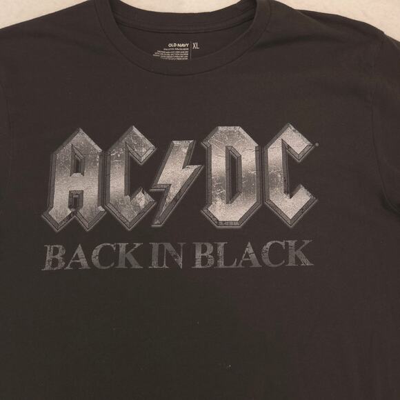 ACDC Band Crew Neck Short Sleeve Graphic T Shirt Mens Size Extra Large XL Black - Picture 4 of 9